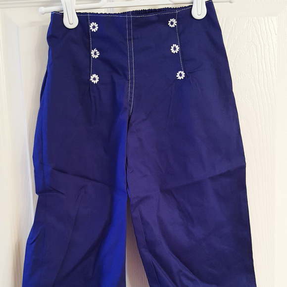 Girls Youth Pleated Pant NWT Sweet Potatoes Navy Blue Toddler & Youth Sizes - Picture 1 of 3